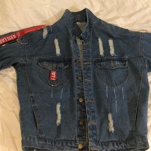 Custom jean jacket limited edition oversized
